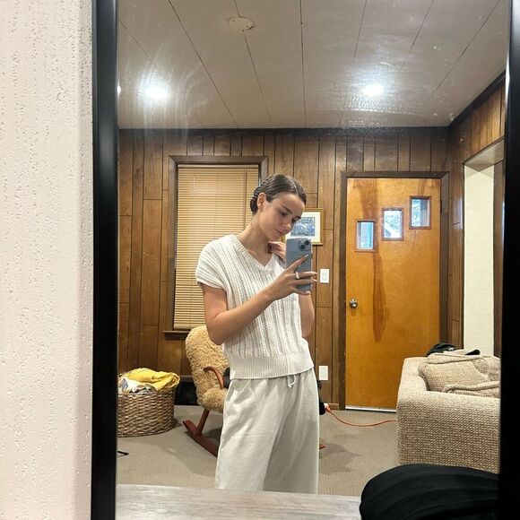 Joie Tops - Joie Knit Sweater Pullover Sleeveless Vest Top White Cream